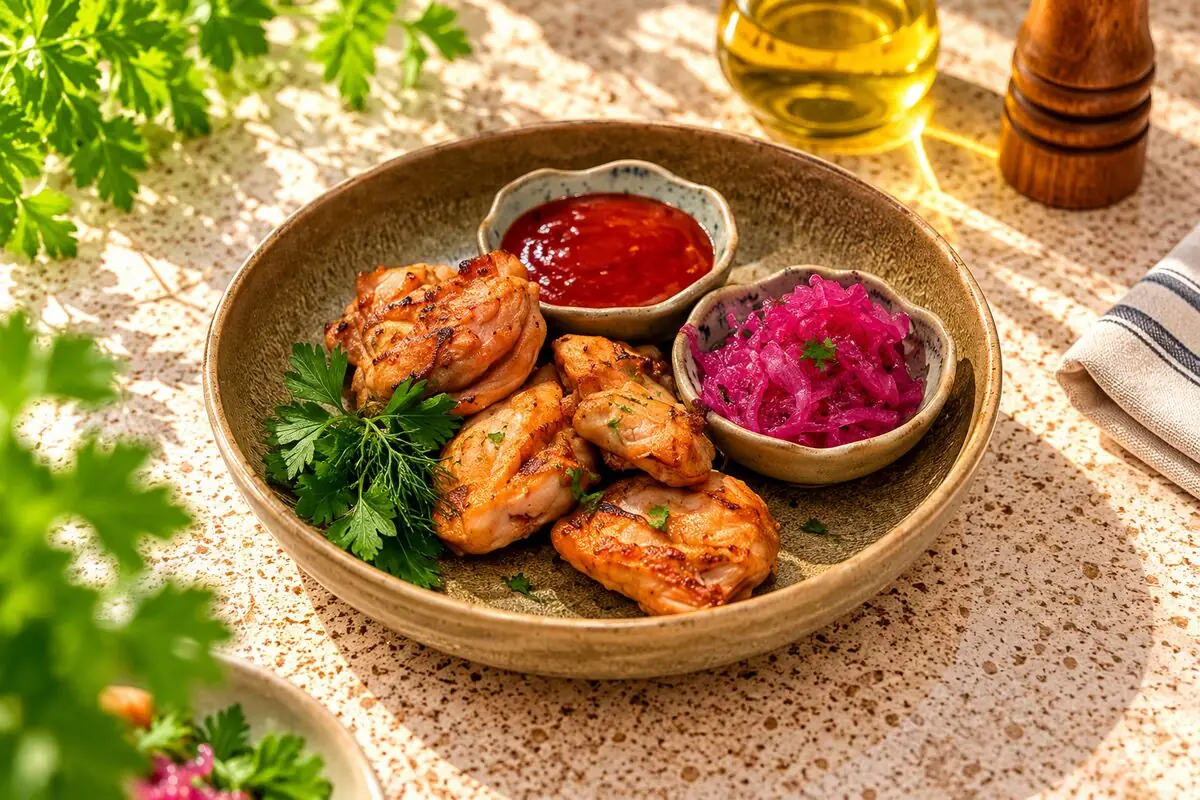 Шашлык из филе куриного бедра